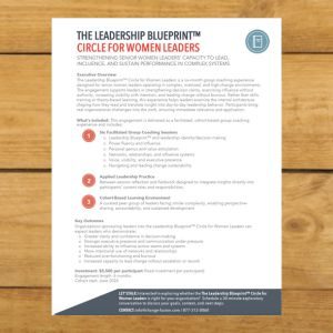 The Leadership Blueprint™ Circle for Women Leaders